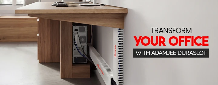 Transform Your Office with Adamjee DuraSlot for Wire Management