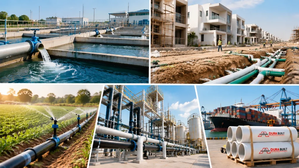 Water treatment, housing construction, agriculture irrigation, industrial plants and port exports showing biggest opportunities for pipe industry in Pakistan