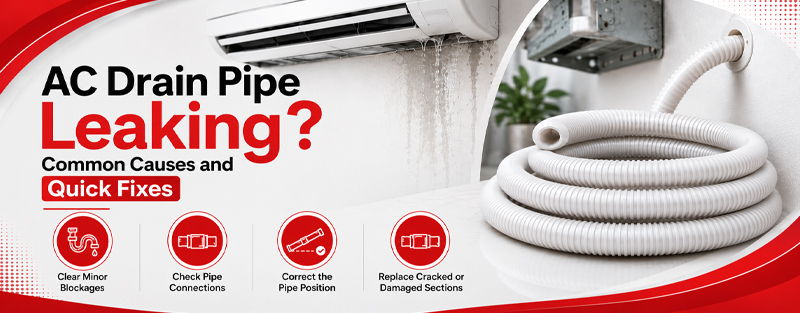 AC drain pipe leaking – common causes and quick fixes guide