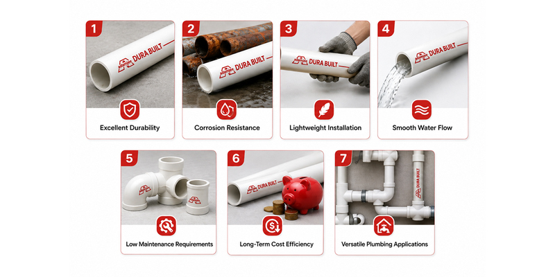 7 benefits of UPVC pipes including durability and corrosion resistance